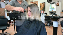 Charger l&#39;image dans la galerie, 1050 220810 private livestream MichelleH dry haircut, shampoo and wetset by barber