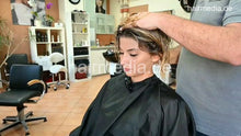 Charger l&#39;image dans la galerie, 1050 220810 private livestream MichelleH dry haircut, shampoo and wetset by barber