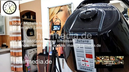 1050 220810 public livestream MichelleH ASMR shampoo and wetset by barber