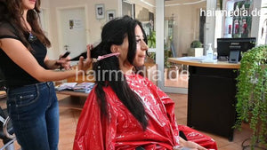 1050 220824 private livestream Yasmin by Leyla and hobbybarber Maicol cut shampoo wetset