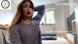 1050 220530 MarinaM self home hairstyling, MakeUp, blowout livestream