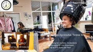 1050 220302 Agnieszka Teresa and Ilina shampooing and wetset livestream
