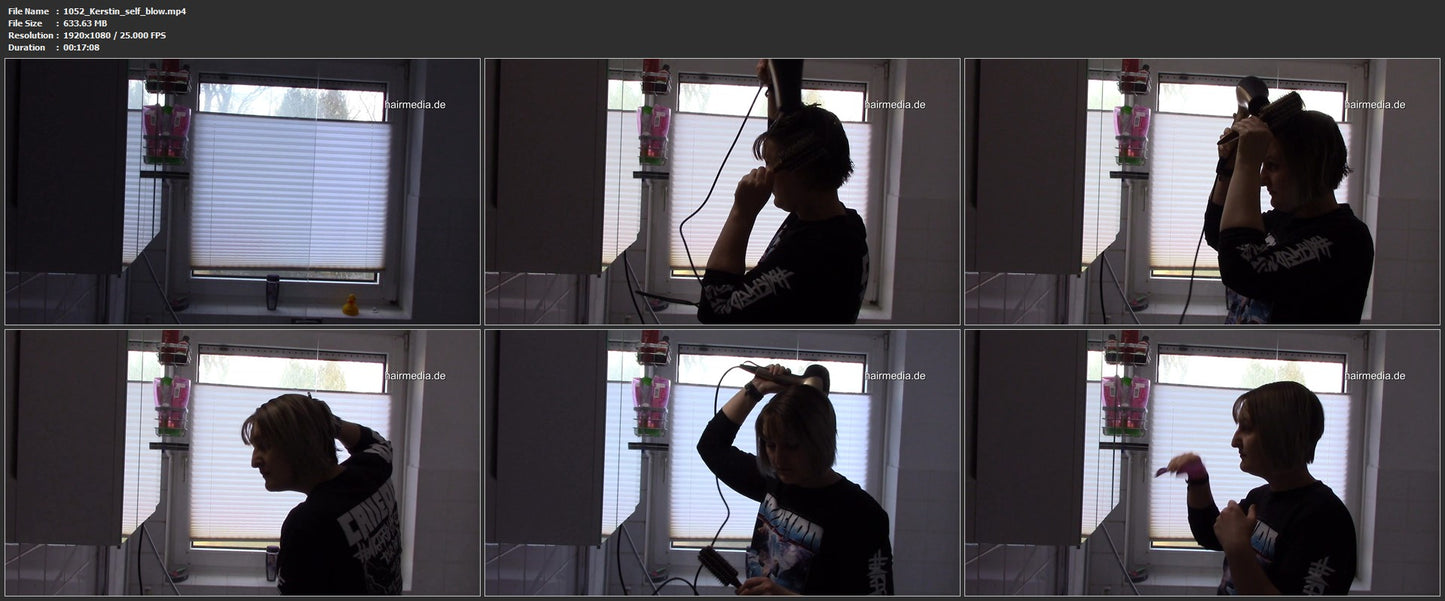 1052 Kersty unbreakable self blowout 17 min video for download