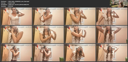 1056 Neda 20200526 new hair 43 min video for download