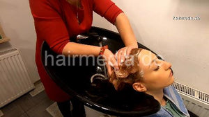 1060 Mariam redhead in Georgia (country) shampoo, cut and blowstyle  TRAILER