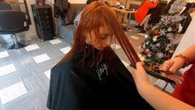 Charger l&#39;image dans la galerie, 1060 Mariam redhead in Georgia (country) shampoo, cut and blowstyle  TRAILER
