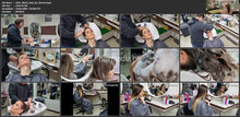 Load image into Gallery viewer, 1065 EllenS very long pampering salon shampooing by young barber Steven
