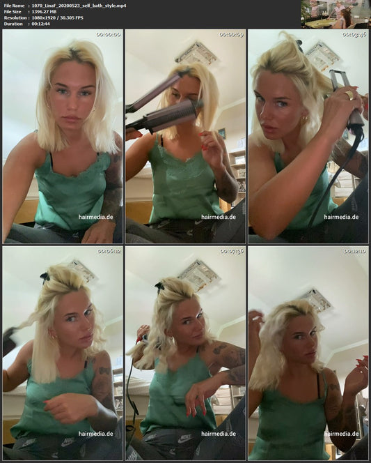 1070 LinaF self styling home 200524  13 min HD video for download