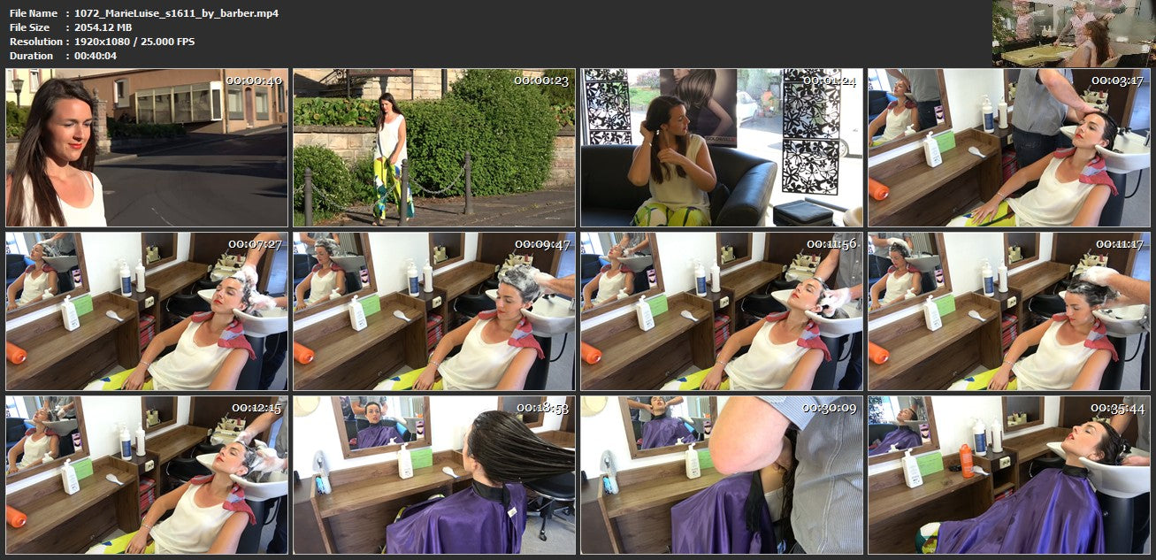 1072 Felicitas salon backward by barber pampering wash