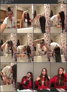 1088 AnnaIna 200617 self shampooing and blow 19 min HD video for download