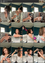 Load image into Gallery viewer, 1089 PaulineF 200716 green nails self forward wash and blow
