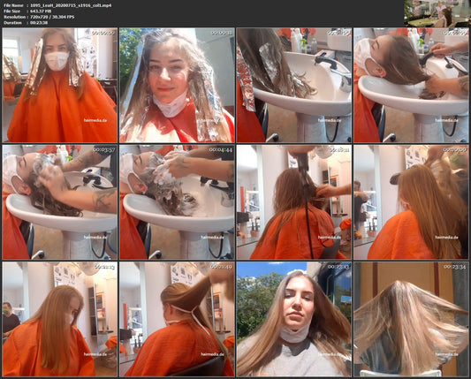 1095 LeaH s1916 highlights Part 2 shampoo and blow