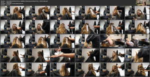 1142 Full Salon hair day, Highlighting, Brushing, Shampooing 77 min HD video for download
