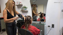 将图片加载到图库查看器，1148 04 Bulgarian shampoo session, damaged hair by Dicke, Zoya in leatherpants controlled