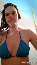 Cargar imagen en el visor de la galería, 1150 JulieS redhead home 210307 a self bikini shower shampooing in CZ
