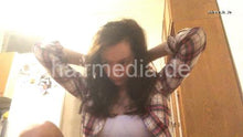 Load image into Gallery viewer, 1153 Natasha Ukraine 210328 self home hair shampooing over bathtub and rollerset