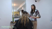 Laden Sie das Bild in den Galerie-Viewer, 1155 Neda Salon 20210327 shampooing, cutting and blow style blonde thick hair