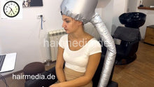 Cargar imagen en el visor de la galería, 1155 Neda Salon 20220706 barberette self small roller set 2 hours bonnet dryer