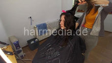 将图片加载到图库查看器，1155 Neda Salon 20210503 trim haircut very thick and curly hair and blow