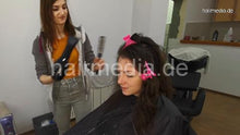 将图片加载到图库查看器，1155 Neda Salon 20210503 trim haircut very thick and curly hair and blow