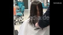 Load image into Gallery viewer, 1156 03 VanessaT salon very long wetcut trim by barber in haircompression salon