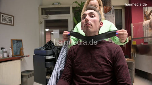 1168 chewing Niclas haircut by barberette Justyna drycut and buzz