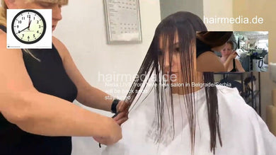 1177 Neda Salon 20220908 livestream Neda get shampoo haircut and blow
