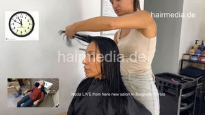 1177 Neda Salon 20220908 livestream haircut longhair new salon