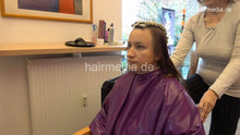 Load image into Gallery viewer, 1182 21_11_07 HannaM 2 genuine perm wrap in pink PVC cape