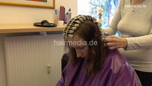 Load image into Gallery viewer, 1182 21_11_07 HannaM 2 genuine perm wrap in pink PVC cape