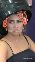 Laden Sie das Bild in den Galerie-Viewer, 1199 05 - 07 Barberette Zoya XXL hair getting a perm by Ukrainian hairdresser 220514 vertical