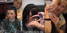 Charger l&#39;image dans la galerie, 143 Barberette JanettD backward shampoo cut blow complete 38 min video for download