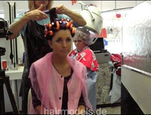 Cargar imagen en el visor de la galería, 154 2 Fr. Pablowsky setting AnjaS wearing pink apron small afro curls