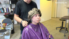 Load image into Gallery viewer, 7114 17 Luisa under the dryer and finish by barber