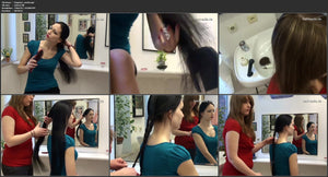 196 Virginia long hair complete combing, shampooing, wet set 115 min video DVD