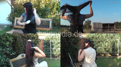 196 Mystic Angel 1 outdoor xxl hair play brush braid 34 min video for download