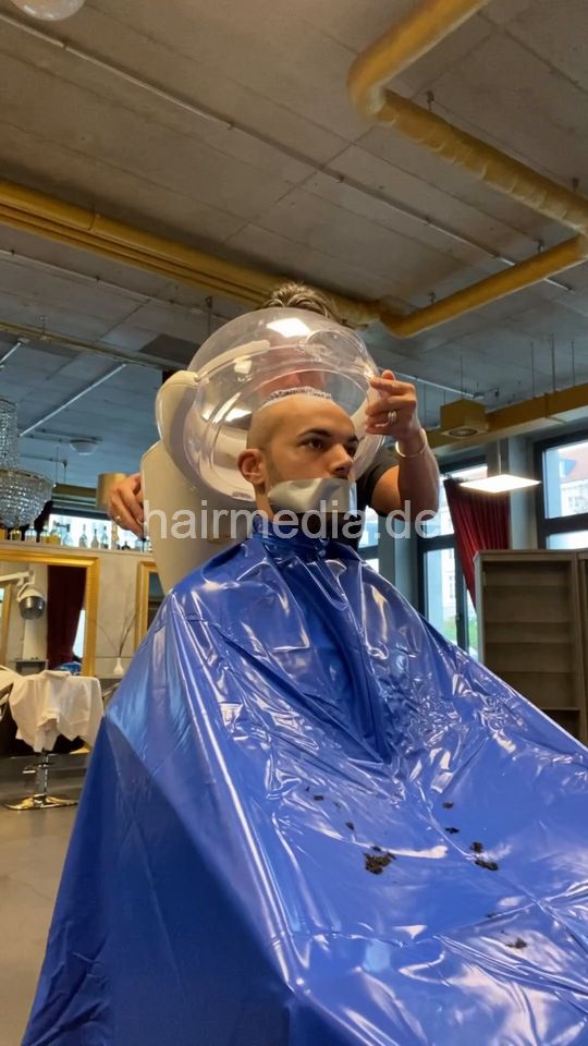 2012 20230319 salon bleaching and buzzcut punishment