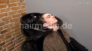 2015 youngman Ukrainian perm Part 1 backward shampoo by barber