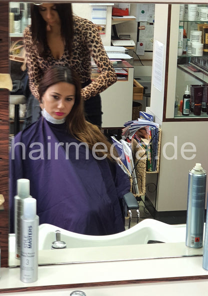 e0005 unique violet shampoo and haircutcape waterproof used