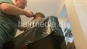 2012 20210819 buzz mouthprotected headshave by hobbybarber