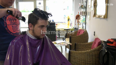 1197 20 Mido hairy youngman haircut by barber Nico