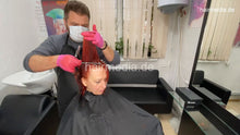 Load image into Gallery viewer, 1184 Moldavia 211129 Tatjana going red Part 3 cut and blow