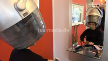 Load image into Gallery viewer, 1180 MichelleB by barber 3 self wet set in salon and ASMR hood dryer scene