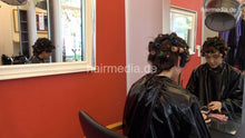将图片加载到图库查看器，1180 MichelleB by barber 3 self wet set in salon and ASMR hood dryer scene