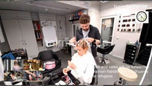 Load image into Gallery viewer, 7201 Ukrainian hairdresser doing Lithuanian red head perm in Kaunas 220319