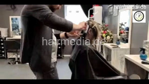7201 Ukrainian hairdresser in Kaunas 220330 drycut 2 bob cut