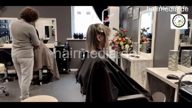 7201 Ukrainian hairdresser in Kaunas 220330 drycut 2 bob cut
