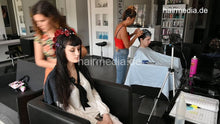 Cargar imagen en el visor de la galería, 1205 NatalieK 5 pretty black hair roller set by Zoya and AlinaR