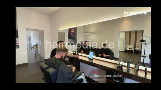 1201 Daniel 220821 bleach buzz, shampoo, haircut,
