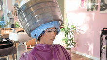 Load image into Gallery viewer, 6214 Barberette Zoya February 4 under the dryer in permcap